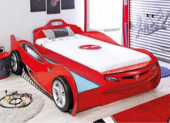 CARBED Кровать-машина Coupe с выдвижной кроватью Red 20.03.1306.00 в Шушенском - shushenskoe.mebel54.com | фото