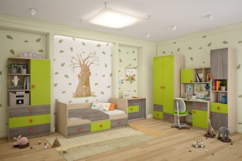 Детская комната Пуговка в Шушенском - shushenskoe.mebel54.com | фото