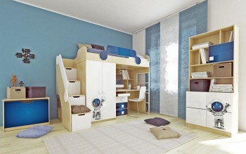 Детская комната Санни (Белый/корпус Клен) в Шушенском - shushenskoe.mebel54.com | фото