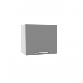 Гарда ВПГ 500 шкаф верхний горизонтальный высокий (Белый Эмалит/корпус Серый) в Шушенском - shushenskoe.mebel54.com | фото