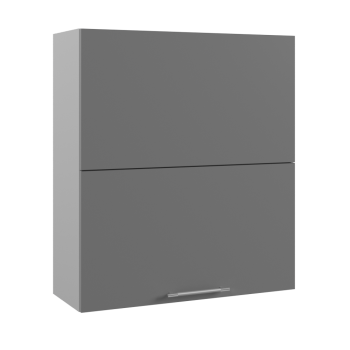 Гарда ВПГПМ 800 шкаф верхний высокий Blum Aventos (Серый Эмалит/корпус Серый) в Шушенском - shushenskoe.mebel54.com | фото