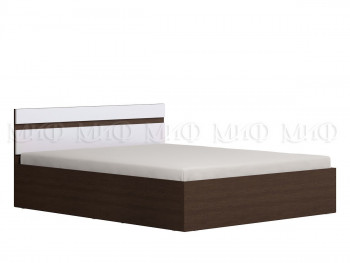 Ким кровать 1,4 (Венге/белый глянец) в Шушенском - shushenskoe.mebel54.com | фото