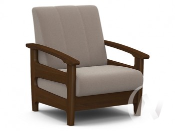 Кресло для отдыха Омега (орех лак/CATANIA COCOA) в Шушенском - shushenskoe.mebel54.com | фото