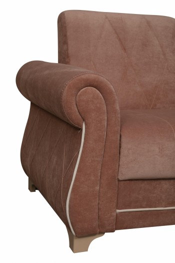 Кресло для отдыха "Порто" (велюр киви корица / микровельвет крем) в Шушенском - shushenskoe.mebel54.com | фото