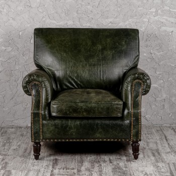 Кресло кожаное Лофт Аристократ (ширина 1070 мм) в Шушенском - shushenskoe.mebel54.com | фото