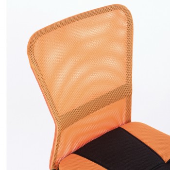 Кресло компактное BRABIX Smart MG-313 (черный, оранжевый) в Шушенском - shushenskoe.mebel54.com | фото