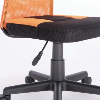 Кресло компактное BRABIX Smart MG-313 (черный, оранжевый) в Шушенском - shushenskoe.mebel54.com | фото