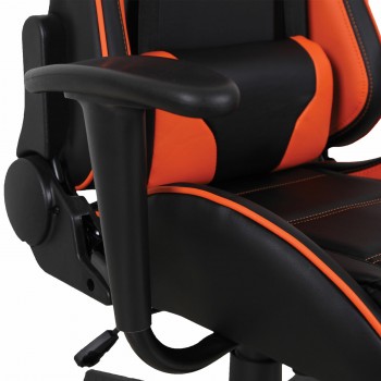 Кресло компьютерное BRABIX GT Racer GM-100 (черный, оранжевый) в Шушенском - shushenskoe.mebel54.com | фото
