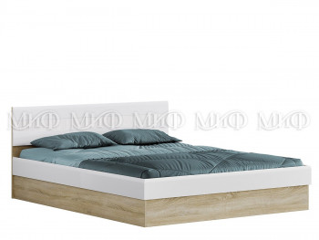 Кровать 1,6 спальня Фортуна (Дуб сонома/белый глянец) в Шушенском - shushenskoe.mebel54.com | фото