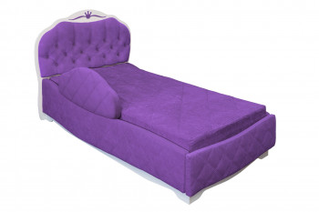 Кровать 190 Гармония Lux 32 Фиолетовый (мягкий бортик) в Шушенском - shushenskoe.mebel54.com | фото