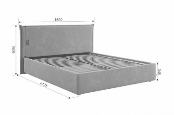 Кровать с подъемным механизмом Лада 160х200 см (графит (велюр)) в Шушенском - shushenskoe.mebel54.com | фото