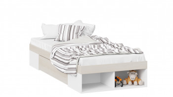 Кровать «Сканди» с ящиком Дуб Гарден/Белый в Шушенском - shushenskoe.mebel54.com | фото