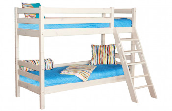 Кровать Соня вариант 10 двухъярусная с наклонной лестницей Лаванда в Шушенском - shushenskoe.mebel54.com | фото