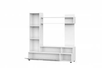 Мебель для гостиной "МГС 9" Белый / Цемент светлый в Шушенском - shushenskoe.mebel54.com | фото