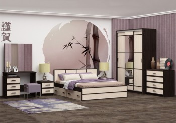 Модульная спальня Сакура в Шушенском - shushenskoe.mebel54.com | фото