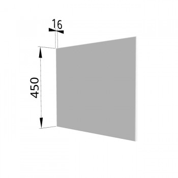 Панель торцевая (для шкафа горизонтального глубокого высокого) ГВПГ Ройс (Белый софт) в Шушенском - shushenskoe.mebel54.com | фото