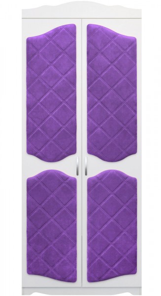 Шкаф 2-х створчатый серии Иллюзия 32 фиолетовый в Шушенском - shushenskoe.mebel54.com | фото