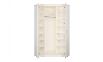 Шкаф для одежды 13.124 Ливерпуль (Белый, ясень ваниль НМ-1012-100 ПВХ) в Шушенском - shushenskoe.mebel54.com | фото