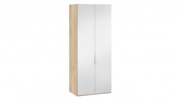 Шкаф для одежды с 2 зеркальными дверями «Эмбер» Яблоня Беллуно в Шушенском - shushenskoe.mebel54.com | фото