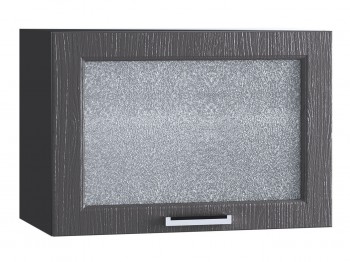 Шкаф верхний горизонтальный со стеклом 609, ШВГС 609 (Клен серый/корпус венге) в Шушенском - shushenskoe.mebel54.com | фото