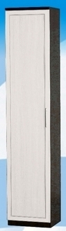 Шкаф высокий ДЛЯ ГОСТИНОЙ ШВ-450 Венге/Дуб выбеленный в Шушенском - shushenskoe.mebel54.com | фото