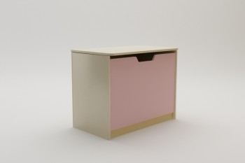 Ящик для игрушек Грэйси (Розовый/корпус Клен) в Шушенском - shushenskoe.mebel54.com | фото