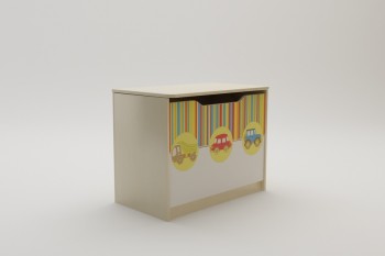 Ящик для игрушек Клаксон (Бежевый/корпус Клен) в Шушенском - shushenskoe.mebel54.com | фото